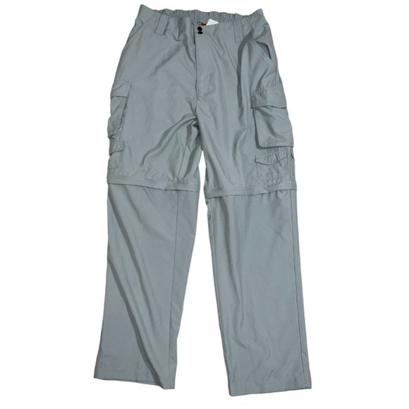 Triple Nickel Cargo Pants Gray Hiking Zip Off Shorts Size Large (33x32) - Picture 1 of 6